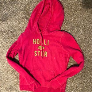 Hollister hoodie hot pink Large
